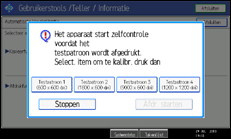 Schermafbeelding bedieningspaneel