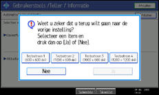 Schermafbeelding bedieningspaneel