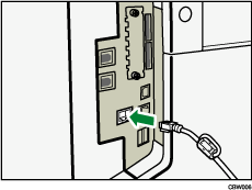 ilustração da ligação do cabo Ethernet