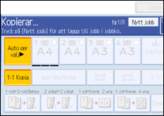 Bild av användarpanelens skärm