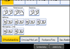 Bild av användarpanelens skärm