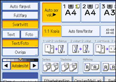 Bild av användarpanelens skärm