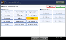 Bild av användarpanelens skärm
