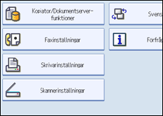Bild av användarpanelens skärm