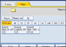 Bild av användarpanelens skärm