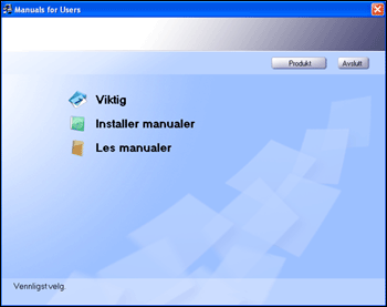 Installasjonsskjerm illustrasjon