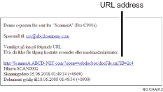 Illustrasjon av en e-post