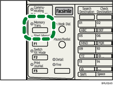 Memory Trans. indicator illustration