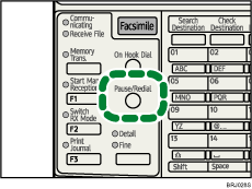 Pause/Redial key illustration