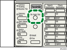 On Hook Dial key illustration