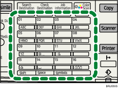 Quick Dial key illustration