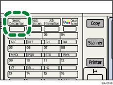 Search Destination key illustration