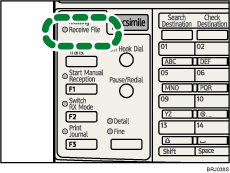 Receive File indicator illustration