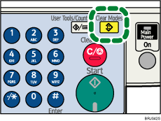 Clear Modes key illustration