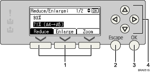 Control panel illustration numbered callout illustration