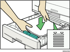 Paper tray unit illustration