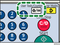 User Tools/Counter key illustration