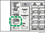 Abbildung Taste RX-Modus umschalten