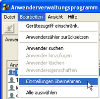 Abbildung Anwendungsbildschirm