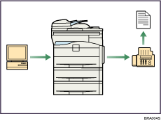 Illustration de l'envoi de fax sans papier