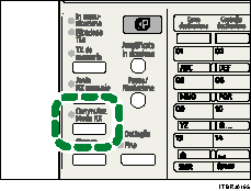 Illustrazione tasto Commuta modo RX