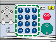 illustrazione tasti numeri