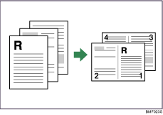 Illustrazione di 2 pagine per foglio