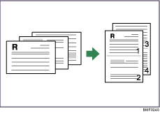 Illustrazione di 2 pagine per foglio