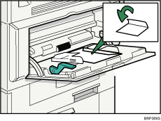 Illustrazione della busta di tipo 4 sul vassoio bypass