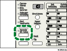 Afbeelding toets Verander RX Modus
