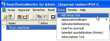 Illustratie toepassingsscherm