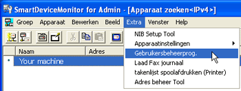 Illustratie toepassingsscherm