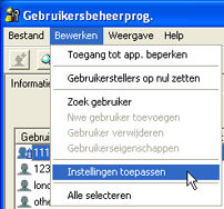 Illustratie toepassingsscherm