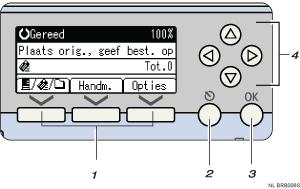 Illustratie Eenvoudige weergave-knop