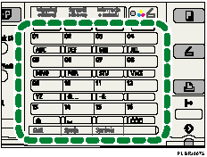 Ilustracja przycisku szybkiego wybierania