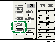 Ilustracja przycisku Przełącz tryb odbioru