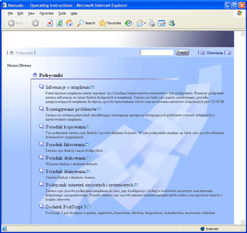 Ilustracja strony pojawiaj�cej si� w przegl�darce internetowej