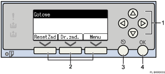 ilustracja ekranu panelu operacyjnego (ilustracja z numerowanymi odno�nikami)