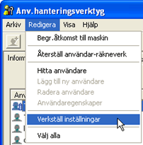 Bild på programskärm