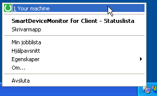 Bild på programskärm