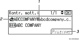 Bild av användarpanelen (numrerade detaljer)