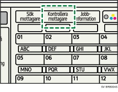 Bild av användarpanelens skärm