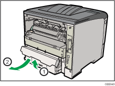 Abbildung R&uuml;ckseite Drucker