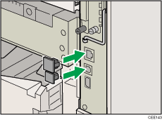 Abbildung R&uuml;ckseite Drucker