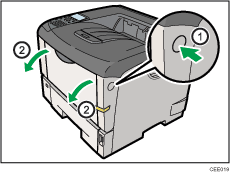 Ilustración de la impresora