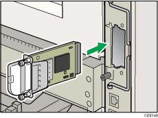 Ilustraci&oacute;n de la parte posterior de la impresora