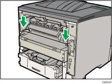 Bild av skrivarens baksida