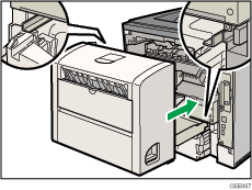 Bild av skrivarens baksida