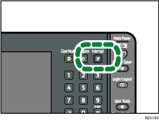 Interrupt key illustration