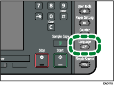 Language key illustration